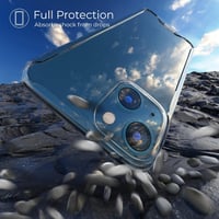 iPhone 13 Ütésálló Tok - Moozy Xframe Átlátszó Szélű, Kettős Színű TPU Kerettel 3