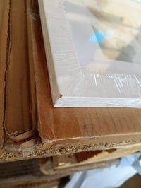 Ramă foto tip colaj Americanflat pentru 4 fotografii de 10x15 cm, Alb, 20x51 cm, cu passepartout — colțul ramei este deteriorat (stare: vezi a 2-a imagine) 3