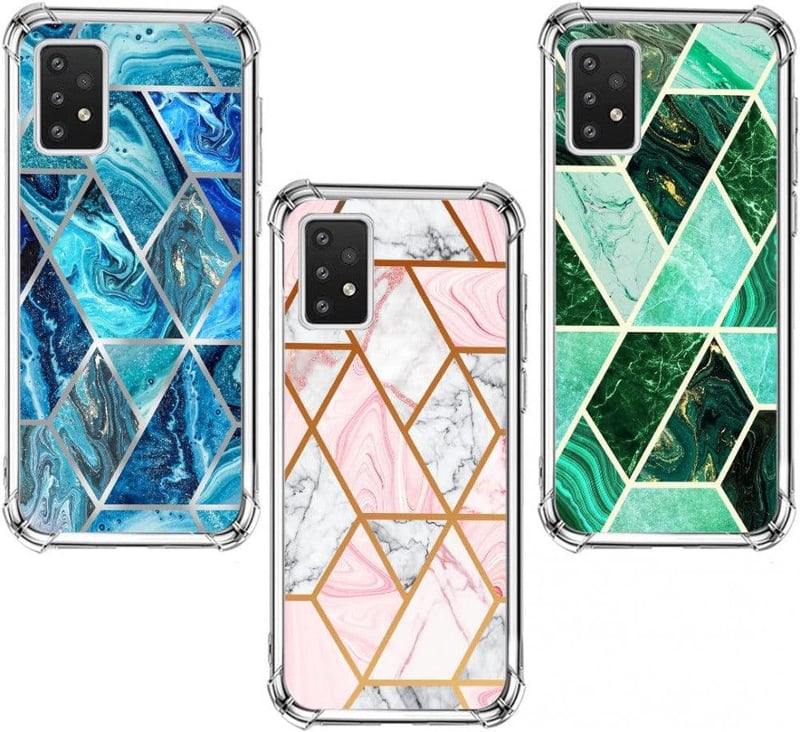 Samsung Galaxy A23 Márvány Mintás Szilikon Tok - 3db Ultravékony Ütésálló Védőtok