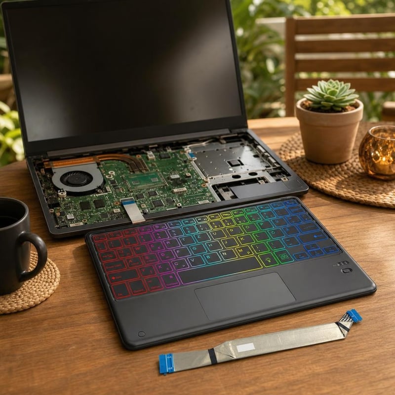 Súprava na opravu touchpadu: FFC kábel + Bluetooth klávesnica s touchpadom + 1x kábel + 1x klávesnica