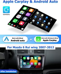 Mazda 6 (2007-2012) 9" Érintőképernyős Hikity CarPlay Autórádió Dashcammel, 2+32GB 2