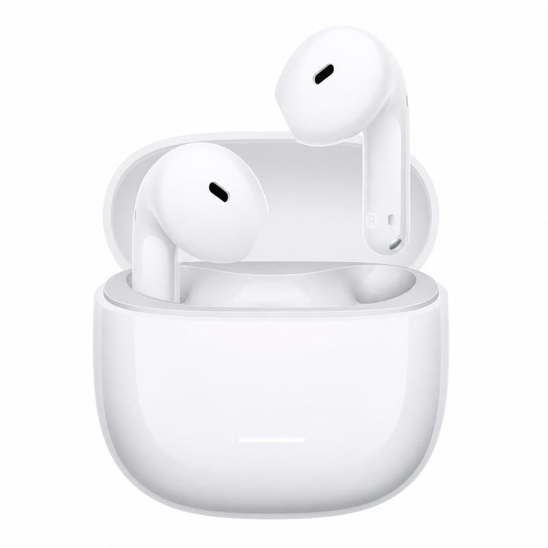 Xiaomi Redmi Buds 8 Active TWS Bluetooth fülhallgató, fehér, félig in-ear, 37 órás — töltőkábel nélkül (állapot: lásd a 2. képet)