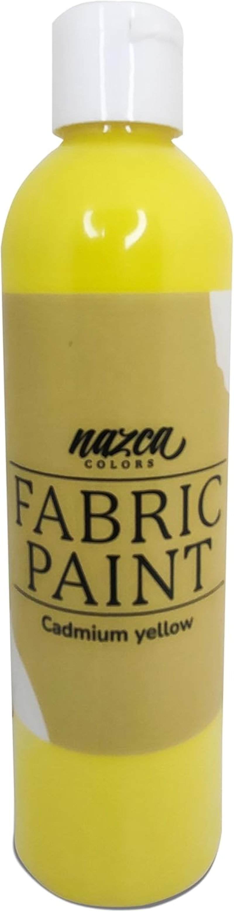 Nazca Colors Sárga Textil- és Bőrfesték 250ml - Ruhákhoz, Pólókhoz, Táskákhoz - Kiváló Fedőképesség - Mosható 40°C-ig - Félmatt Felület