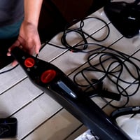 Aparat de curățat cu abur Vileda Steam Plus, rezervor 0,4 litri, negru – utilizat, mop — Lipsesc lavetele de curățare (stare: vezi imaginea 2) 2