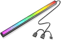 CAM2 ARGB LED Világítócsík 30cm - Hangra Szinkronizáló Dekorációs Fénycsík Számítógépházhoz, 5V RGB Gamer PC Világítás Mágneses Rögzítéssel 7