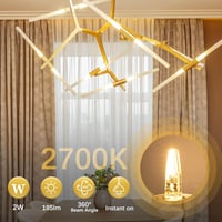 DiCUNO G4 LED Dimmable Izzó, 2W/20W, Meleg Fehér 2700K, 185lm, 360° Fényszög, 12V AC/DC, Energiatakarékos, Hosszú Élettartamú, 10db Csomag 5