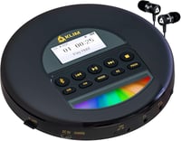 KLIM Nomad Hordozható CD Lejátszó Bluetooth - Hosszú Üzemidejű Akkumulátor, Fejhallgatóval, CD-R/RW/MP3 Támogatás, TF Kártyaolvasó, FM Rádió 1