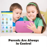 CWOWDEFU 8 Colos Rózsaszín Gyerektablet 32GB WiFi Android Szülői Felügyelettel 7