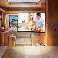 SUPTEK TV tartó lakóautóba, 13-43" képernyőkhöz, rögzíthető, forgatható, dönthető, 552mm-es kar 2
