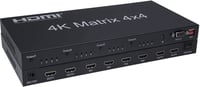 XYKJOBC HDMI Matrix 4x4 - 4K 60Hz Elosztó, 4 Bemenet 4 Kimenet, RS232 EDID Kapcsoló, Kompatibilis TV, Projektor, DVD Lejátszó 1