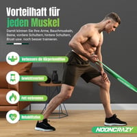 nooncrazy Ellenállásos Szalagok Ajtóhorgony és Fogantyúkkal Edzéshez - Multi-coloured 2