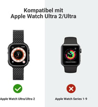 PITAKA ultravékony aramidszálas védőtok Apple Watch Ultra 2/Ultra 49mm-hez - fekete 8