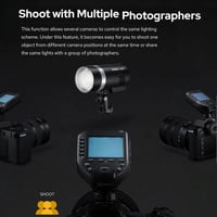 Godox XPROII-S Vezeték Nélküli Vaku Kioldó Sony Kamerákhoz - 2.4G TTL Autoflash, 1/8000s HSS, 32 Csatorna, App Vezérlés, Nagy LCD Kijelző 8