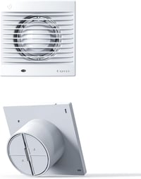 Cazooo 100mm-es Csendes Fürdőszobai Ventilátor Időzítővel - Energiatakarékos, Falra Szerelhető 7