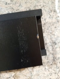 vidaXL zidna polica za slike 2 kom crna MDF 80x9x3 cm dekorativna zidna polica - malo oštećenje na jednom kraju (stanje: vidi 2. sliku) 2