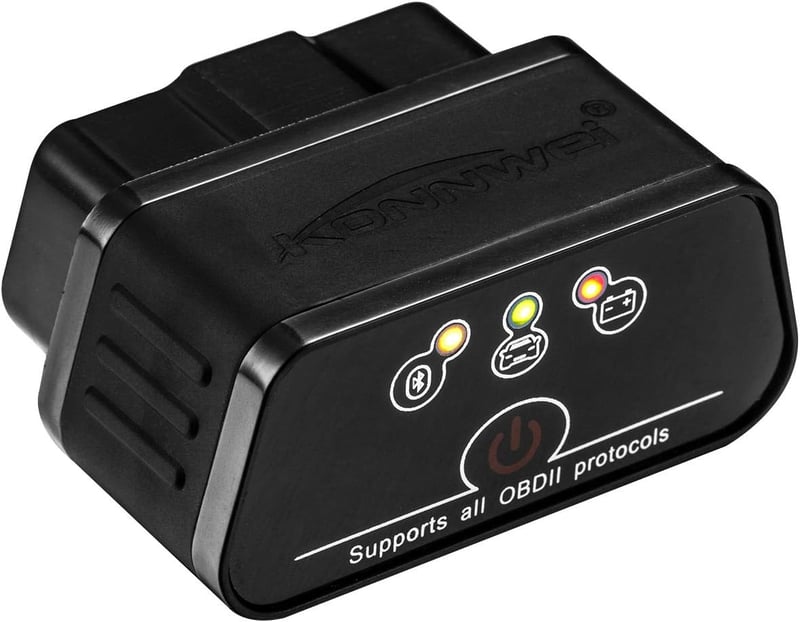 KONNWEI KW903 Mini BT3.0 OBD2 Autó Diagnosztikai Szkenner - Android és Windows PC Kompatibilis Hibakódolvasó, Fekete
