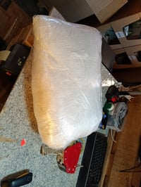 Pilotă de iarnă din puf Homyrium 155x220 cm, greutate umplutură 2000 g, certificată Oeko-Tex și RDS, pătură caldă din puf, utilizată 2