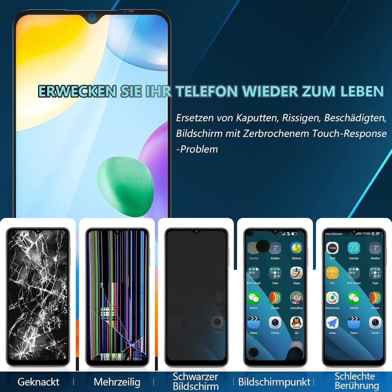 RongZy LCD Kijelző Xiaomi Redmi 10c 220333QBI/QAG Modellekhez - Érintőképernyő és LCD Panel Csere Szerszámkészlettel, Fekete

AI: I've creat