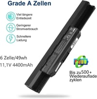 CRLYLC A32-K53 Laptop Akkumulátor 4400mAh 11.1V - ASUS K53 K53E X53 X54 A43 A53 Sorozatú Notebookokhoz - 6 Cellás Csereakku 2