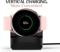 MoKo Töltőállomás Samsung Galaxy Watch 4/4 Classic/3/Active 1/2 Okosórákhoz - Hordozható Szilikon Tartó, Csúszásmentes Töltőállvány 3