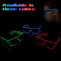 Villogó LED Neon Szemüveg - Flintronic Partykellék Fesztiválokra, Halloweenre 4