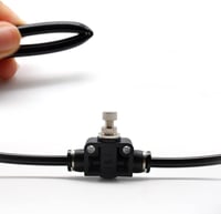 SRJQXH Pneumatikus Levegőcső 4mm/2.5mm - 10m Fekete PU Tömlő Sűrített Levegőhöz, Ipari és Kerti Alkalmazásokhoz, -30°C - 80°C 6