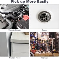 Housolution Clește Magnetic cu Patru Gheare - Cu Mâner Flexibil și Lumină LED, Instrument Flexibil de Extindere Lungă pentru Gunoi, Chiuvetă și Sifoane 8