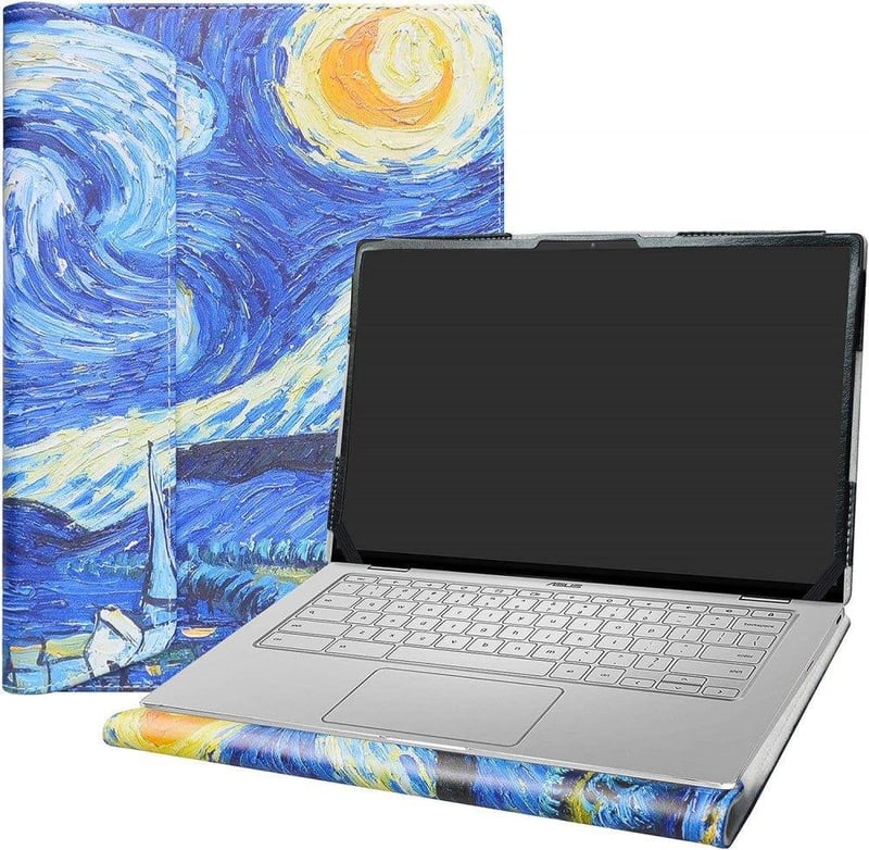 ASUS és HP laptopokhoz való Alapmk védőtok, csillagos éjszaka mintával