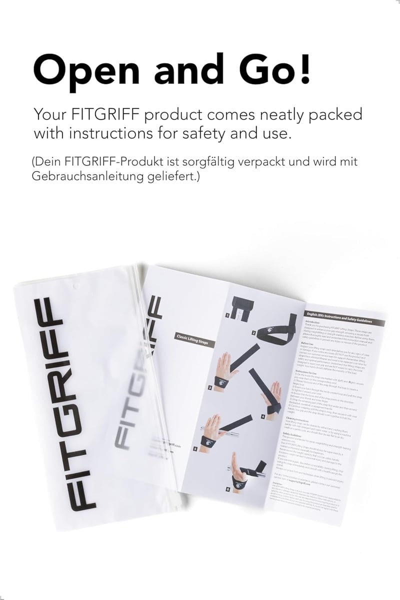 Fitgriff Párnázott Emelőheveder - Fekete Erőemelő Pánt Edzéshez, Súlyzózáshoz