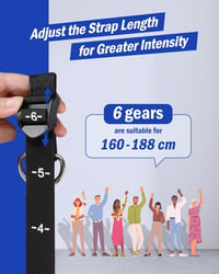ALongSong Pilates Rúd Szett 6 Ellenállási Gumiszalaggal 9-109 kg Otthoni Edzéshez - Állítható Fitness Eszköz Fogantyúkkal és Ajtórögzítővel 3