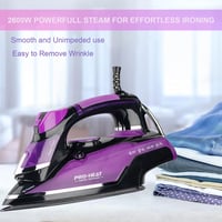 Kraftvoll 2600W gőzölős vasaló, tapadásmentes talppal és öntisztító funkcióval 5