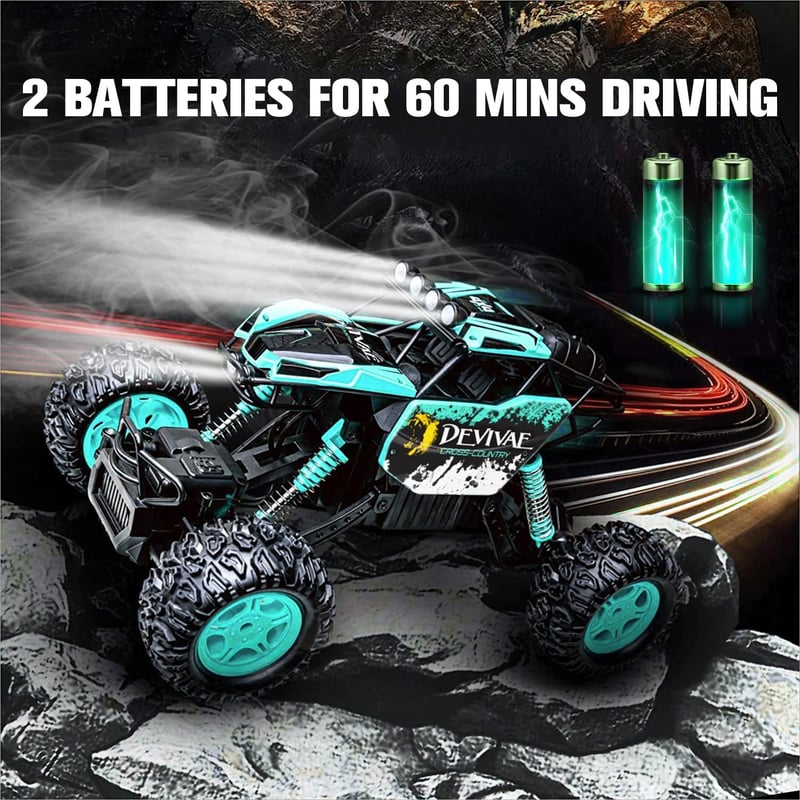 CROBOLL 1:12 Emelhető RC Monster Truck, 20km/h, Kék - Fiúknak 3-8 éves korig
