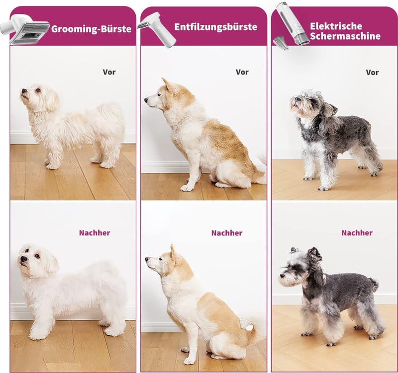 PETKIT 5 az 1-ben profi kutyanyíró gép beépített porszívóval, 1,5L-es tartállyal