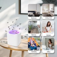 Elektromos USB rovarcsapda LED fénnyel - Szúnyog- és muslicairtó lámpa bel- és kültérre 3