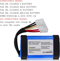 JBL Charge 4 pótakkumulátor 10200 mAh - CITYORK kompatibilis Li-Ion akku 7
