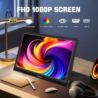Thinlerain 15,6" Hordozható Monitor FHD 1920x1080 - HDMI, USB-C Csatlakozás, Beépített Hangszóró, MacBook, PC, Laptop, Xbox, PS4 Kompatibili 2