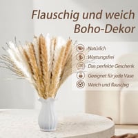 Boho Stílusú 60 Szálas Szárított Pampafű Csokor Otthoni Dekorációhoz 2