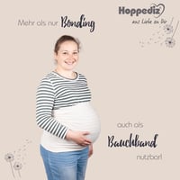 Hoppediz Baba Hordozó Felső M-es Méretben - Organikus Pamut Kenguru Póló Császármetszés Utánra - Vörös Színben 5