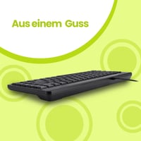 Perixx PERIBOARD-409 P Kompakt Mini PS/2 Vezetékes Billentyűzet - Fekete - QWERTZ Német Kiosztás - Windows Kompatibilis - 88 Gombos 7