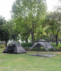 DEWUR 3-4 személyes vízálló pop-up sátor UV védelemmel kempinghez - Dark grey/4 people 8