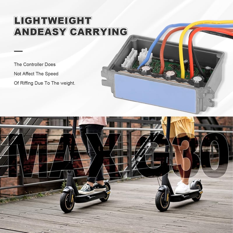 Yungeln V3.0 Vezérlőpanel Segway Ninebot MAX G30 Elektromos Rollerhez - Továbbfejlesztett Központi Vezérlőegység, Fém Váz, Összecsukható