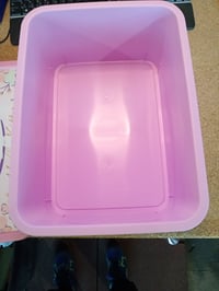 Cutie de depozitare pentru copii Stor Hello Kitty cu închidere prin clips, 13 litri, recipient din plastic pentru jucării, cu model floral roz 3