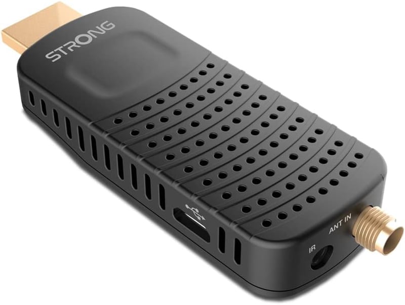 STRONG SRT82 Full HD DVB-T2 HDMI Stick - Felvevős TV vevő, HEVC265 kompatibilis