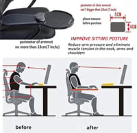 LL-COEUR Állítható Ergonomikus Egérpad Kartámasszal - Memóriahabos Csuklótámasz Asztalhoz (Fekete) 4
