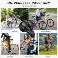 YOUNGDO ergonomikus gél kerékpár nyereg, lélegző férfi női bicikli nyereg - red 8