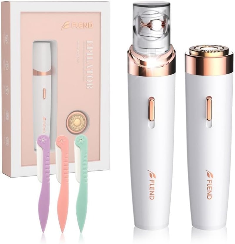 Philips 2 az 1-ben LED-es mini epilátor és női arcszőrtelenítő, vezeték nélküli