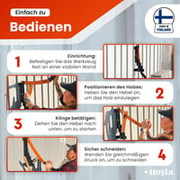 PLANEMILL Fali Rönkhasító - Biztonságos Kézi Fahasogató Eszköz 5