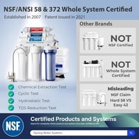 iSpring RCC7AK 6-fokozatú Mosogató Alatti Fordított Ozmózis Ivóvíz Szűrő Rendszer Alkáli Remineralizáló Filterrel - 75 GPD Teljesítmény, NSF 5