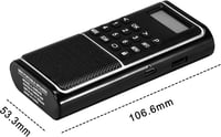 Raddy RD23 Hordozható DAB+ Digitális Rádió Bluetooth-szal, Fekete 7
