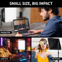 RALENO 40×40cm Softbox Fotó Világítás Szett, 50W 5500K LED Stúdió Lámpa TikTok Videókhoz, CRI>97 Fénydoboz YouTube Felvételekhez 6